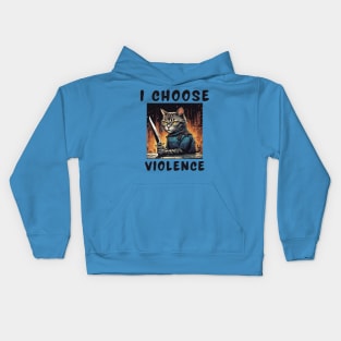 I choose violence Kids Hoodie